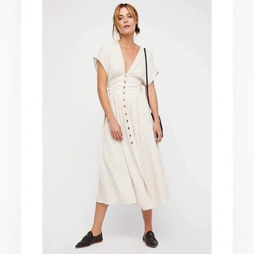 Free People Jacinta Midi Dress XS - Picture 2 of 9